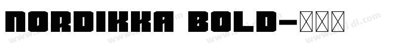 Nordikka Bold字体转换